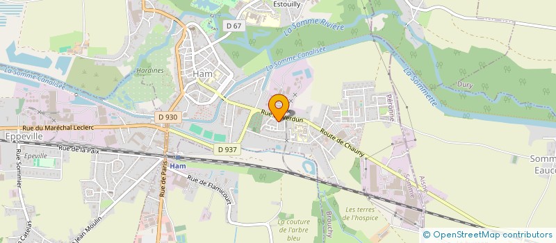 localisation de l'entreprise MADAME ANGELIQUE LEROY  HAM