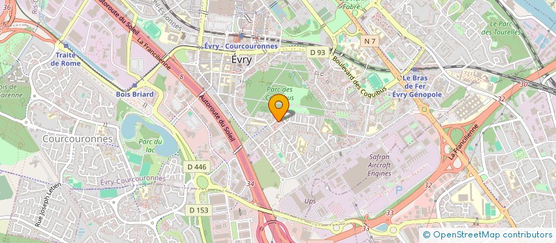 localisation de l'entreprise MADAME ANGELIQUE LEVEQUE  EVRY-COURCOURONNES
