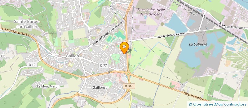 localisation de l'entreprise MADAME ANGELIQUE LOURDEZ  GAILLON