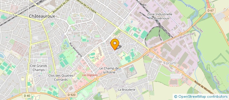 localisation de l'entreprise MADAME ANGELIQUE LOURIOUX  CHATEAUROUX