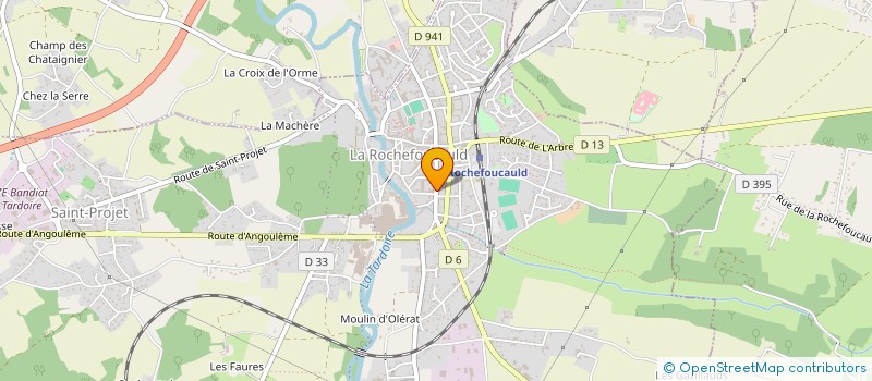 localisation de l'entreprise MADAME ANGELIQUE MAGNANON à LA ROCHEFOUCAULD-EN-ANGOUMOIS