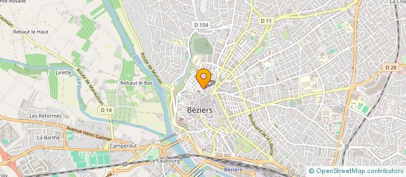 localisation de l'entreprise MADAME ANGELIQUE MAILLARD  BEZIERS