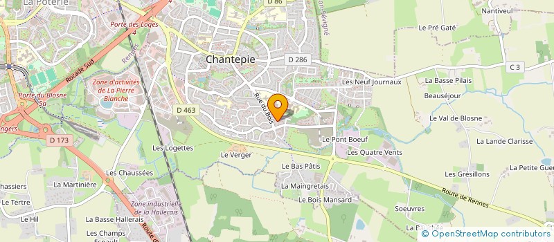 localisation de l'entreprise MADAME ANGELIQUE MALON à CHANTEPIE