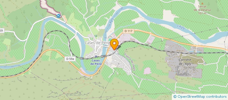 localisation de l'entreprise MADAME ANGELIQUE MANGEOT  CASES-DE-PENE