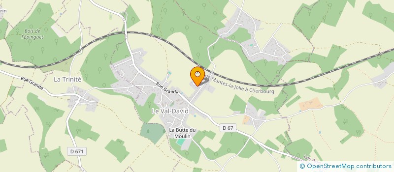 localisation de l'entreprise MADAME ANGELIQUE MARIE  LE VAL-DAVID