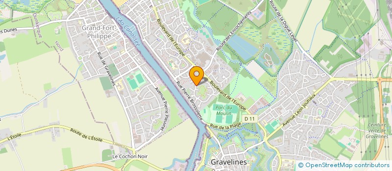 localisation de l'entreprise MADAME ANGELIQUE MARIETTE  GRAVELINES