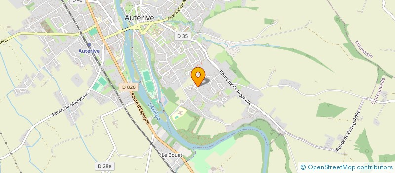 localisation de l'entreprise MADAME ANGELIQUE MARTIN  AUTERIVE