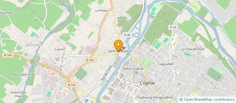 localisation de l'entreprise MADAME ANGELIQUE MARTINEZ à COGNAC
