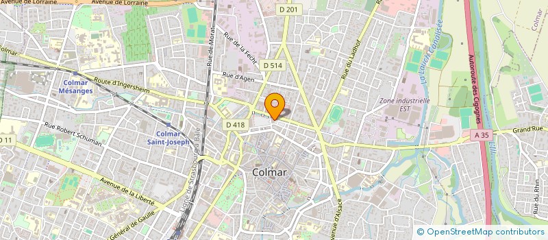 localisation de l'entreprise MADAME ANGELIQUE MARTINS  COLMAR