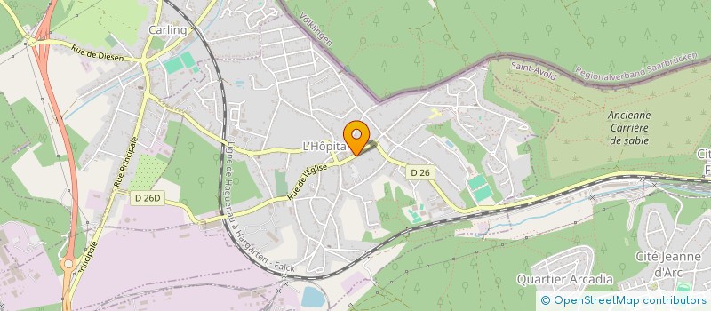 localisation de l'entreprise MADAME ANGELIQUE MASSARO  L'HOPITAL