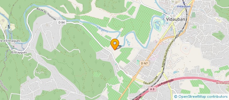 localisation de l'entreprise MADAME ANGELIQUE MASSIF  VIDAUBAN