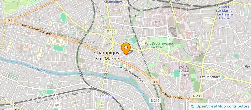 localisation de l'entreprise MADAME ANGELIQUE MASSOTEAU  CHAMPIGNY-SUR-MARNE