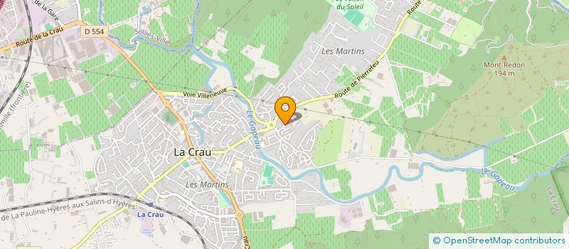 localisation de l'entreprise MADAME ANGELIQUE MEDINA  LA CRAU