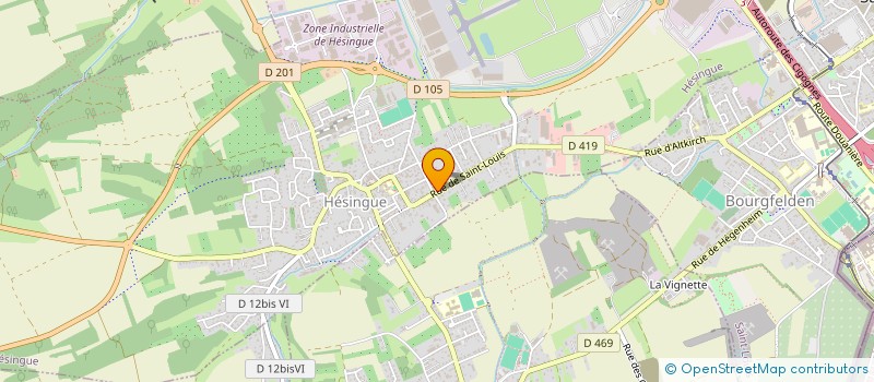 localisation de l'entreprise MADAME ANGELIQUE MEGEL  HESINGUE