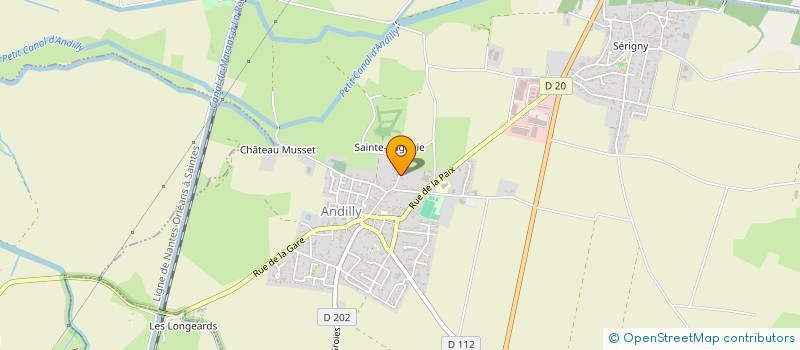 localisation de l'entreprise MADAME ANGELIQUE MENARD  ANDILLY