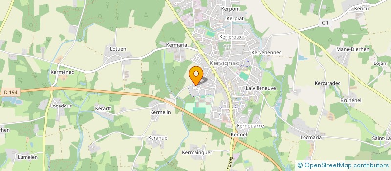 localisation de l'entreprise MADAME ANGELIQUE MENIER  HENNEBONT