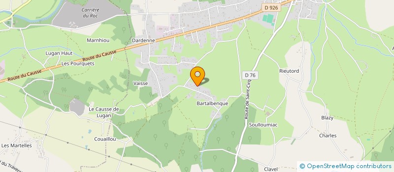 localisation de l'entreprise MADAME ANGELIQUE MERTZ  SEPTFONDS