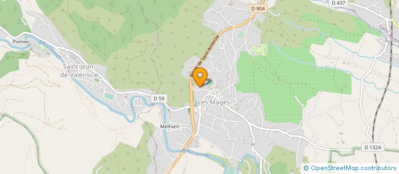 localisation de l'entreprise MADAME ANGELIQUE METTAYE  LES MAGES