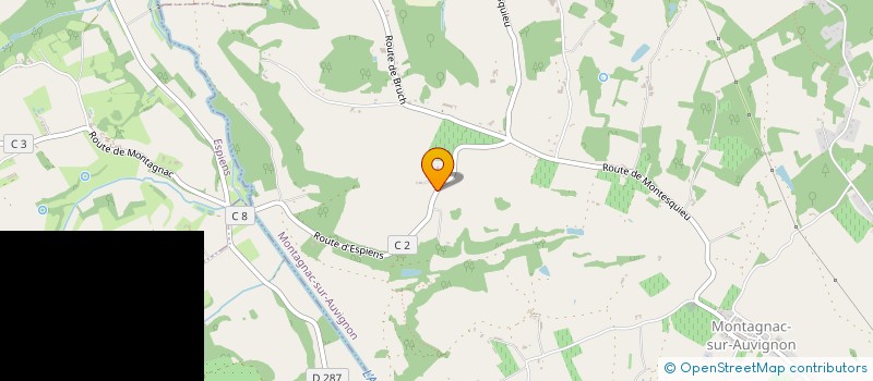 localisation de l'entreprise MADAME ANGELIQUE MILLAU  MONTAGNAC-SUR-AUVIGNON
