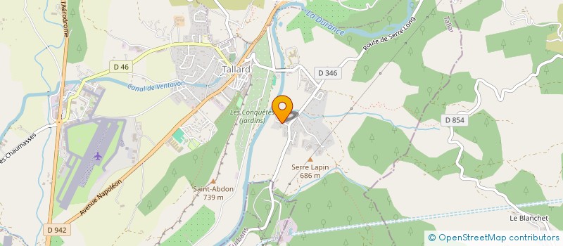 localisation de l'entreprise MADAME ANGELIQUE MILLON  TALLARD