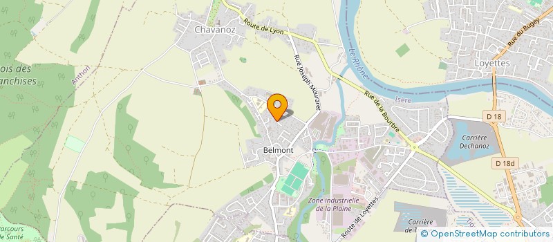 localisation de l'entreprise MADAME ANGELIQUE MIS  CHAVANOZ