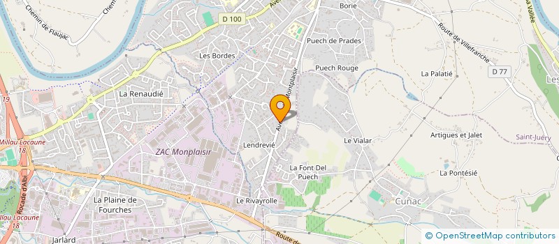 localisation de l'entreprise MADAME ANGELIQUE MONDIE à SAINT-JUERY