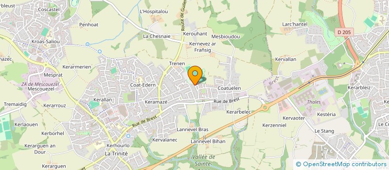 localisation de l'entreprise MADAME ANGELIQUE MONOT  PLOUZANE