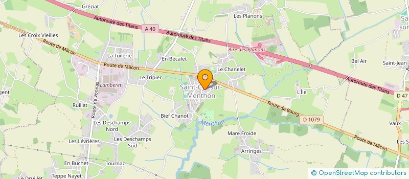 localisation de l'entreprise MADAME ANGELIQUE MOREL  SAINT-CYR-SUR-MENTHON