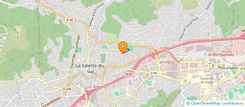 localisation de l'entreprise MADAME ANGELIQUE MORENO à LA VALETTE-DU-VAR