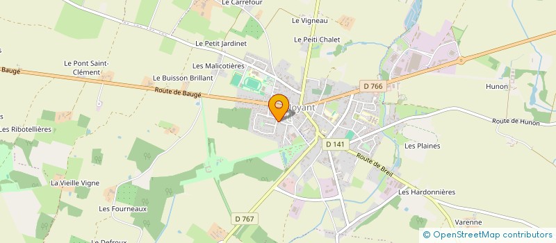 localisation de l'entreprise MADAME ANGELIQUE MOUREAU  NOYANT-VILLAGES