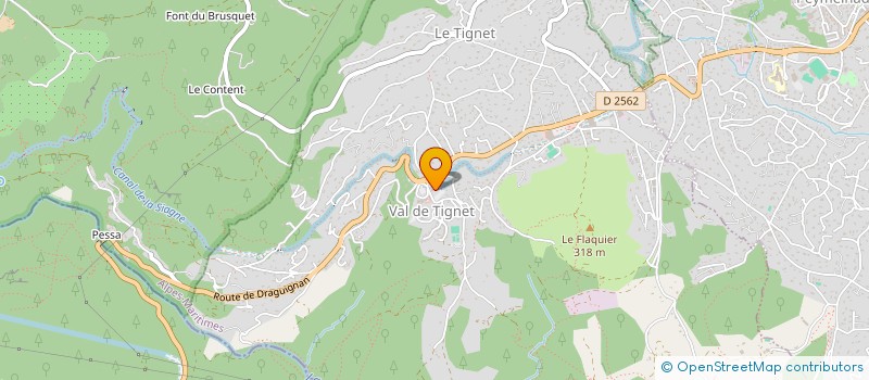 localisation de l'entreprise MADAME ANGELIQUE MOZZONE à LE TIGNET