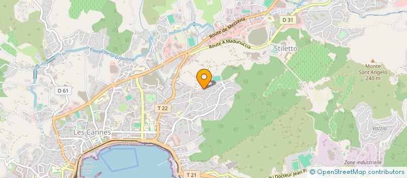 localisation de l'entreprise MADAME ANGELIQUE MUGNIER  AJACCIO