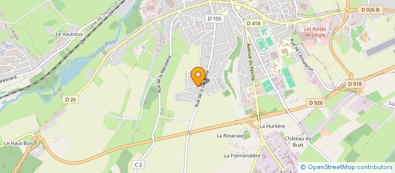 localisation de l'entreprise MADAME ANGELIQUE MUSTIERE à L'AIGLE