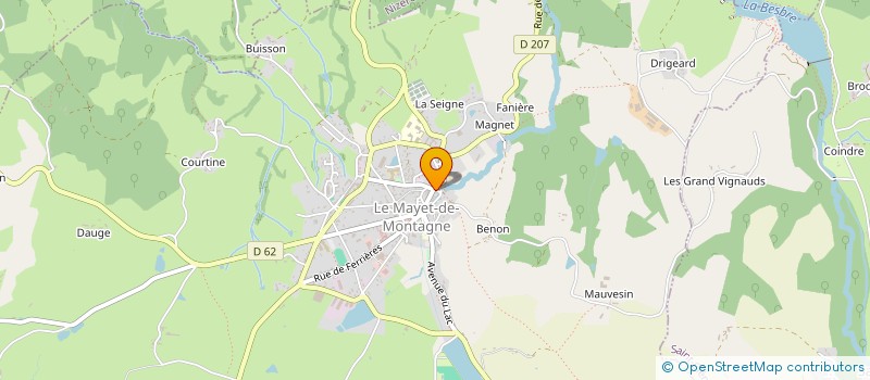 localisation de l'entreprise MADAME ANGELIQUE NEF  LE MAYET-DE-MONTAGNE