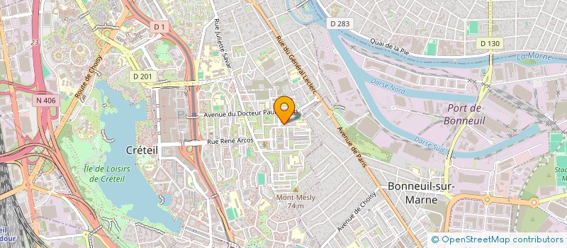 localisation de l'entreprise MADAME ANGELIQUE NEKKAA  CRETEIL