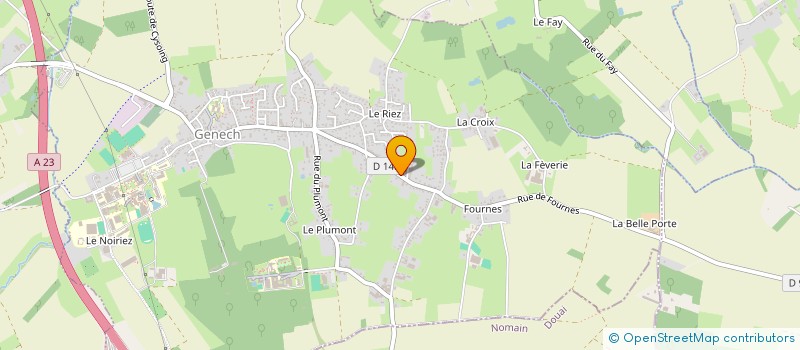 localisation de l'entreprise MADAME ANGELIQUE NEUVILLE  GENECH