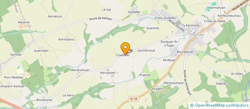 localisation de l'entreprise MADAME ANGELIQUE NOEL  HANVEC