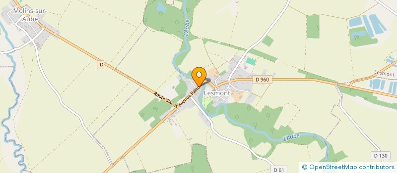 localisation de l'entreprise MADAME ANGELIQUE NOIROT  LESMONT