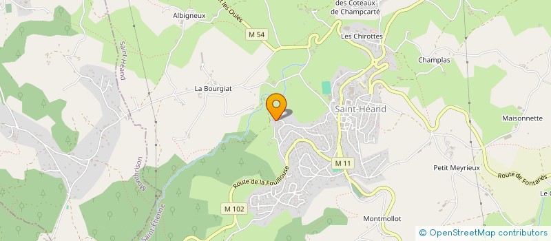 localisation de l'entreprise MADAME ANGELIQUE NOTO  SAINT-HEAND