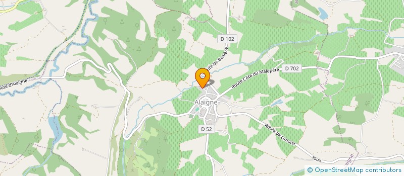 localisation de l'entreprise MADAME ANGELIQUE OSINSKI  ALAIGNE