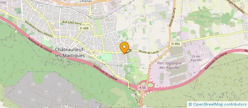 localisation de l'entreprise MADAME ANGELIQUE PAGES  CHATEAUNEUF-LES-MARTIGUES