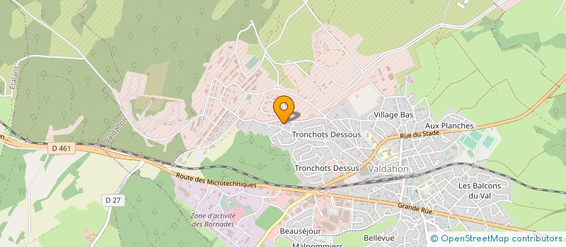 localisation de l'entreprise MADAME ANGELIQUE PAPASEIT  VALDAHON