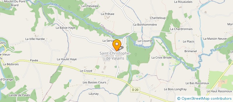 localisation de l'entreprise MADAME ANGELIQUE PAPE  SAINT-CHRISTOPHE-DE-VALAINS