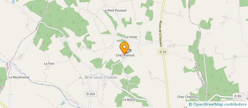 localisation de l'entreprise MADAME ANGELIQUE PATRAT  BRIE-SOUS-CHALAIS