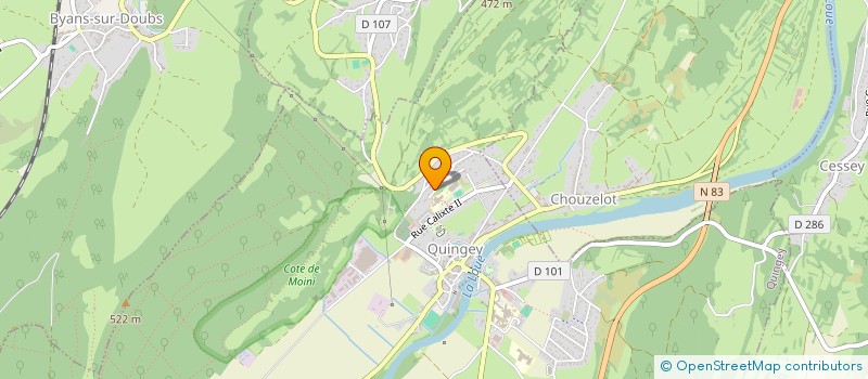 localisation de l'entreprise MADAME ANGELIQUE PAUL  QUINGEY