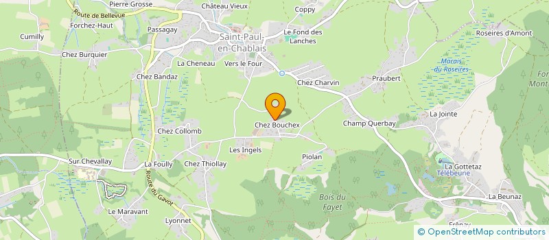 localisation de l'entreprise MADAME ANGELIQUE PEILLEX à SAINT-PAUL-EN-CHABLAIS