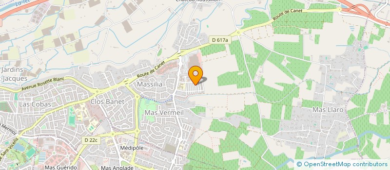 localisation de l'entreprise MADAME ANGELIQUE PERRETTE  PERPIGNAN