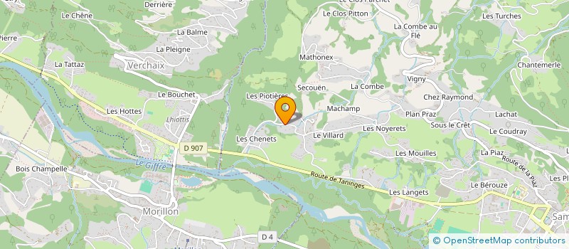 localisation de l'entreprise MADAME ANGELIQUE PERRIER à SAMOENS