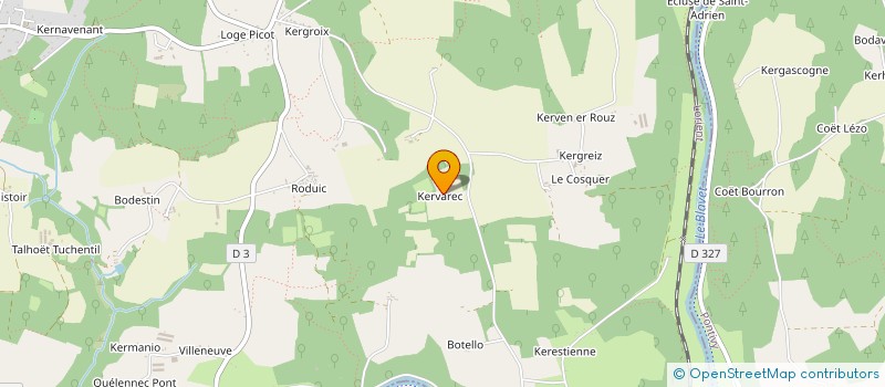 localisation de l'entreprise MADAME ANGELIQUE PERRON à PLUMELIAU-BIEUZY