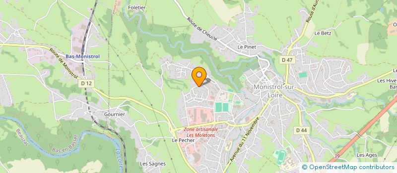 localisation de l'entreprise MADAME ANGELIQUE PERRON  MONISTROL-SUR-LOIRE